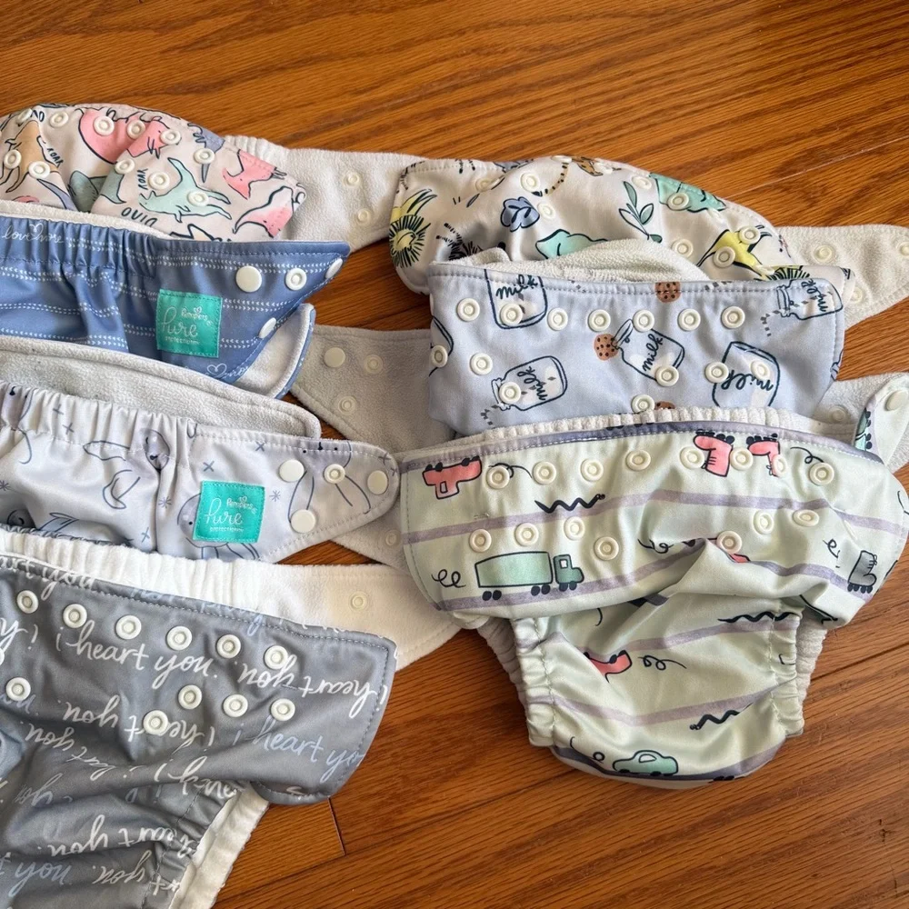 Pampers Pure Reusable Cloth Hybrid Diaper Cover Diapers Mixed Prints Designs